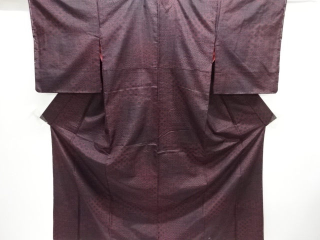 JAPANESE KIMONO / TOKAMACHI TSUMUGI / UNUSED / WOVEN CLASSICAL PATTERN